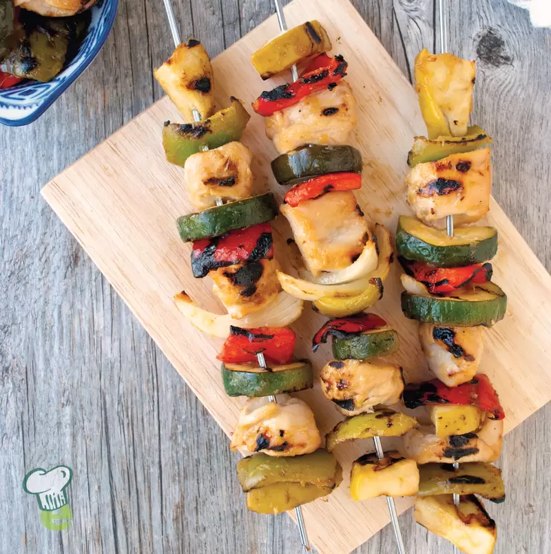 Heart-Healthy Sweet and Sour Chicken Kebabs | Low Calorie