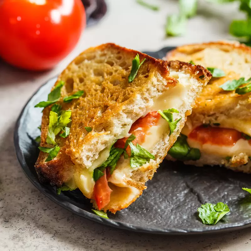 Healthy Veggie Grilled Cheese