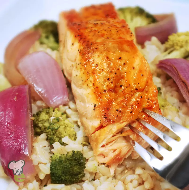 Brown Sugar Glazed Salmon | One-Pan, High Protein Dinner