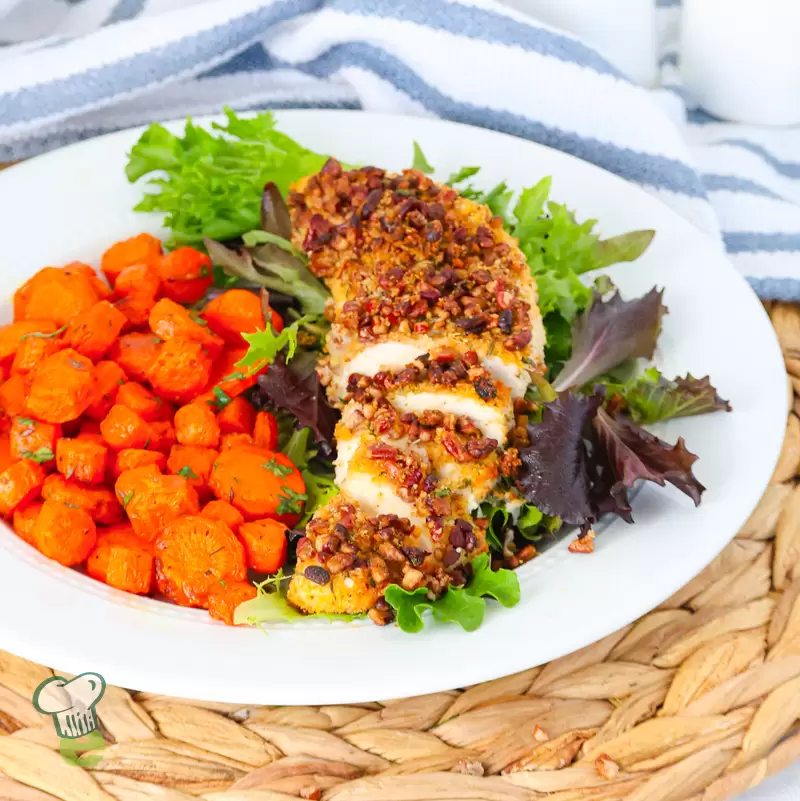 Healthy Air Fryer Pecan Crusted Chicken