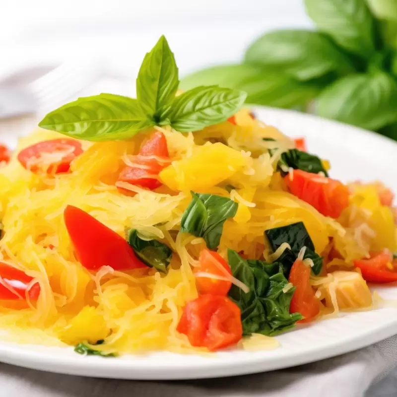 Heart Healthy Garlic Spaghetti Squash