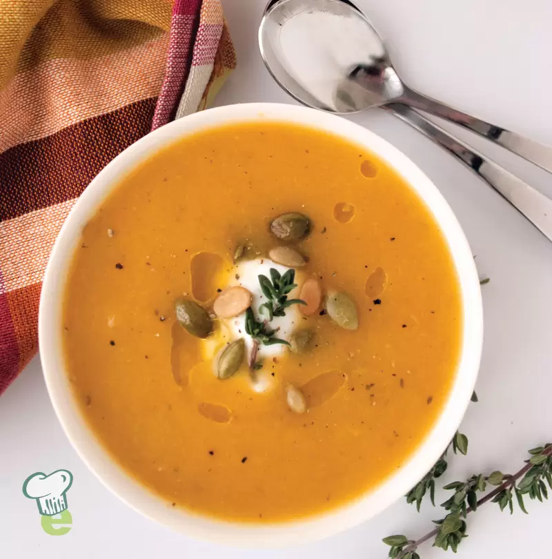 Heart Healthy Butternut Squash Soup | Low Cholesterol