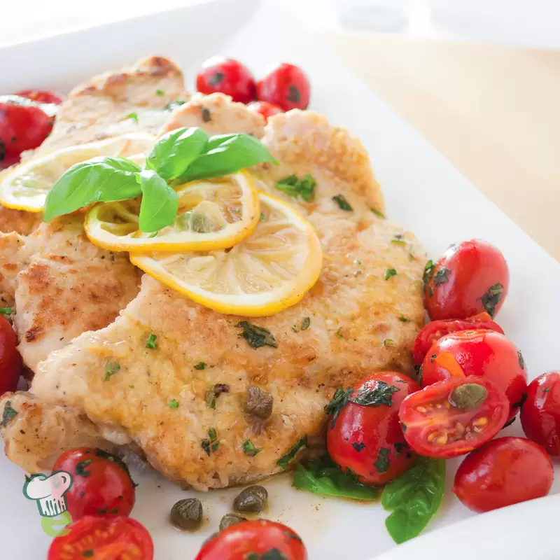 Healthy Turkey Piccata Recipe | Low Sodium Turkey Cutlets
