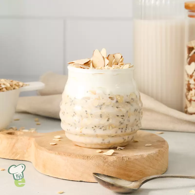 Heart-Healthy Vanilla Overnight Oats Recipe | High Protein