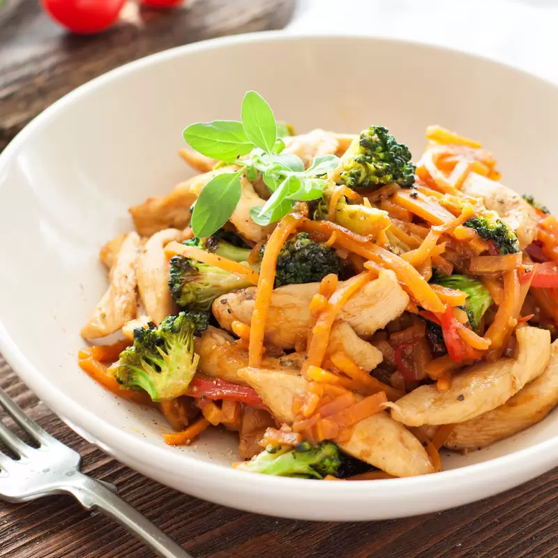 Low Sodium Stir-Fry | Quick Healthy Chicken Dinner