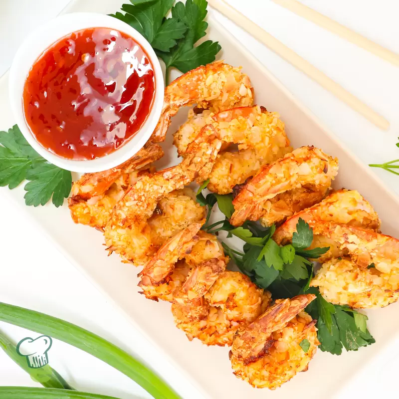 Healthy Crispy Baked Coconut Shrimp | Low Calorie Gluten-Free
