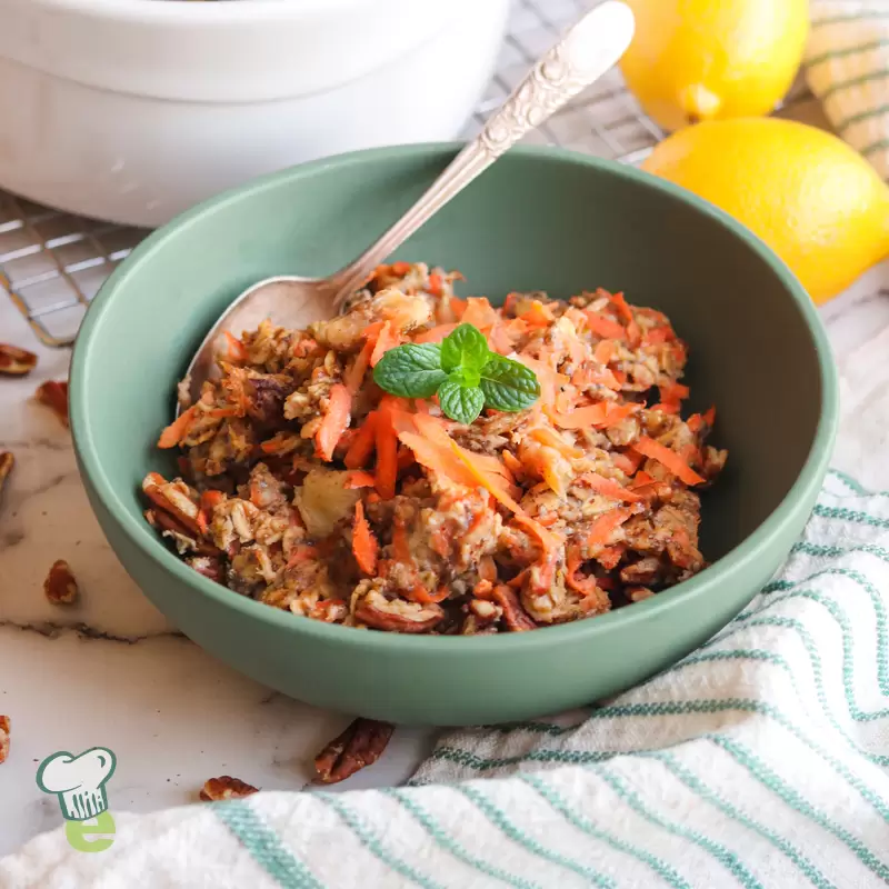 Carrot Cake Baked Oatmeal | Healthy Brunch & Meal Prep Recipe