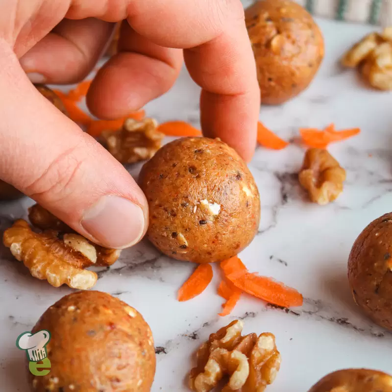Heart-Healthy Carrot Cake Protein Balls | Low Sodium Snack
