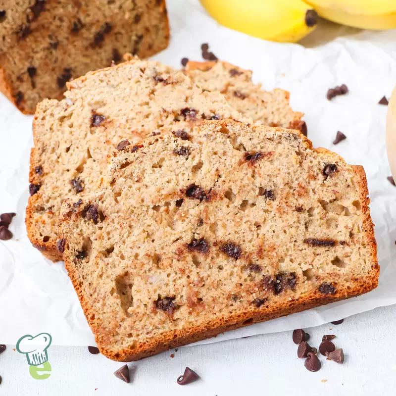 Healthy Chocolate Chip Banana Bread Recipe | Low Calorie
