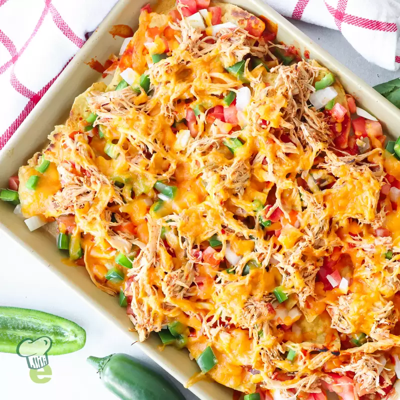 Sheet Pan Chicken Nachos | Low Sodium Recipe