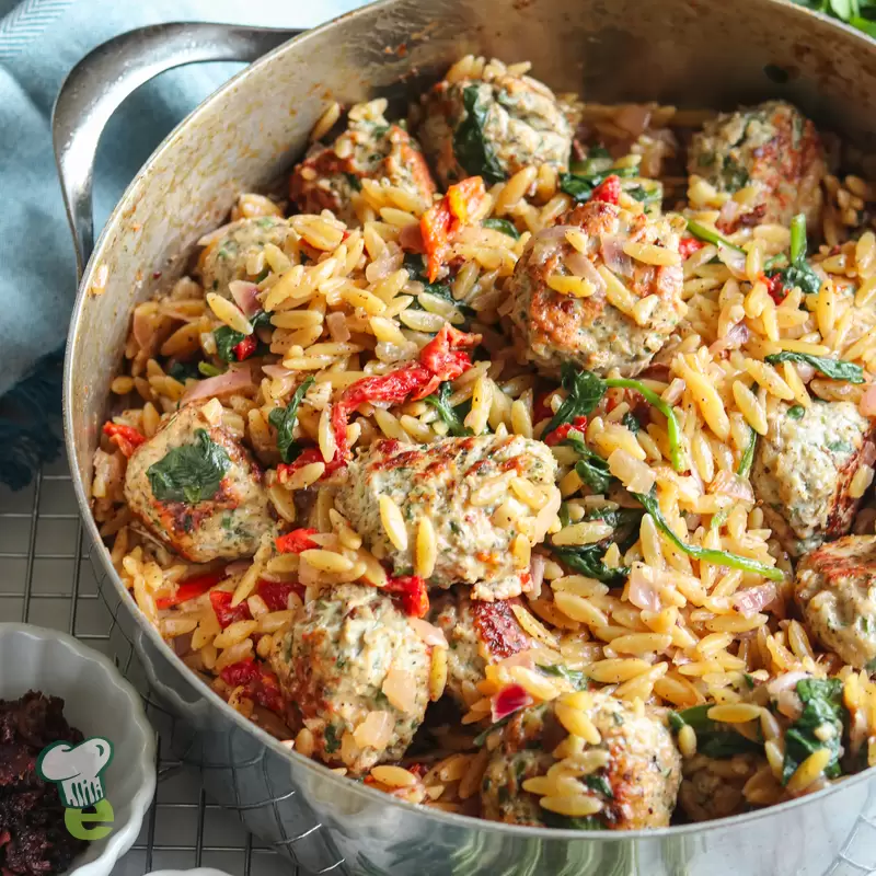 Mediterranean Chicken Meatballs | Low Sodium Recipe