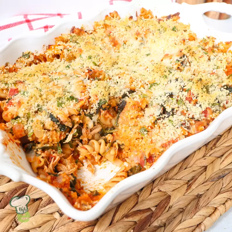 Chicken Parmesan Casserole | Easy High Protein Dinner