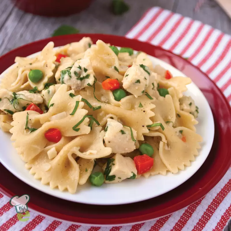Creamy Chicken Bow Tie Pasta | Heart Healthy Recipe