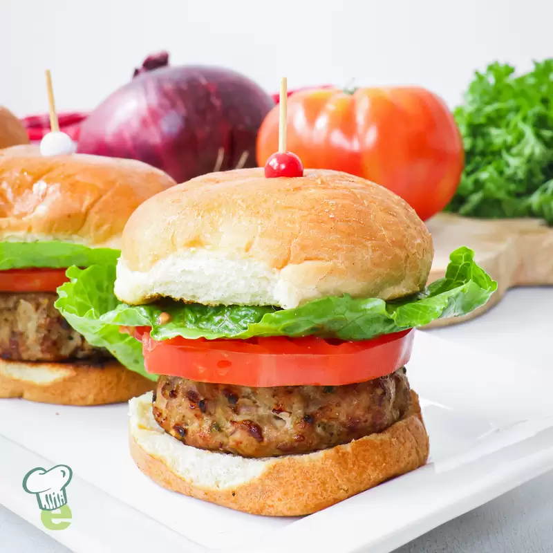 Healthy Turkey Burger Sliders | Air Fryer Ground Turkey Recipe