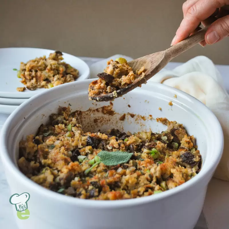 Gluten Free Cornbread Stuffing | Healthy Thanksgiving Side