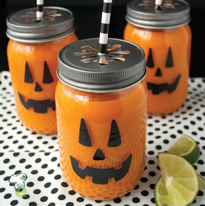 Heart healthy spooky orange smoothie