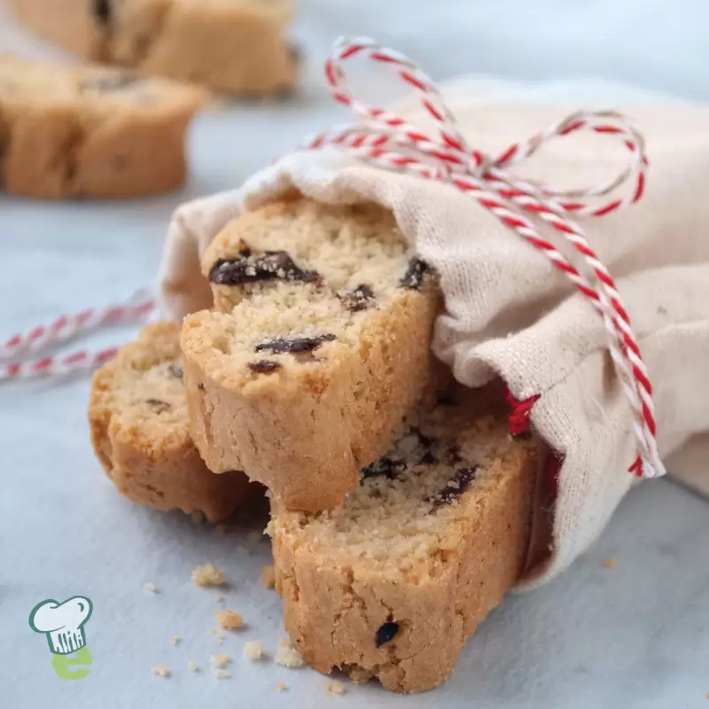 Heart Healthy Chocolate Almond Biscotti