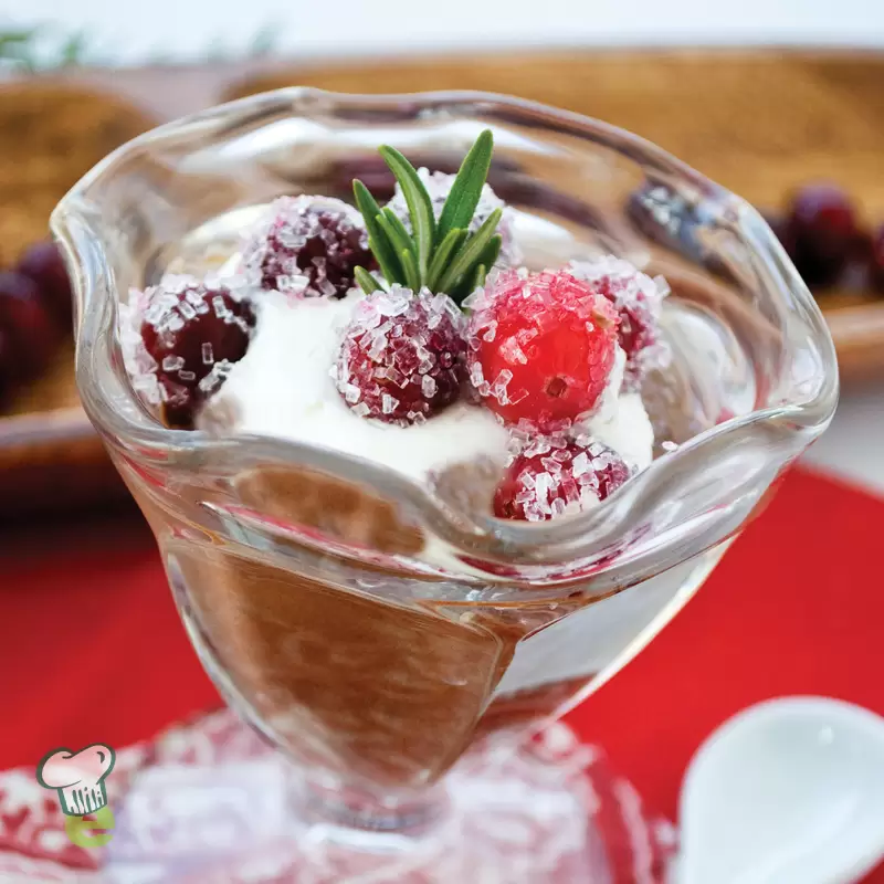 Heart Healthy Cranberry Chocolate Pudding
