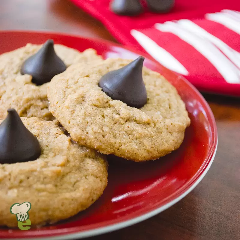 Heart Healthy Peanut Butter Blossom Cookies