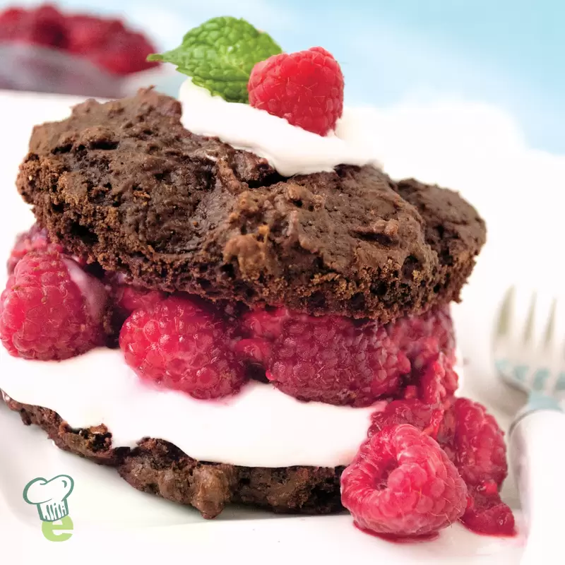 Heart Healthy Chocolate Raspberry Shortcake