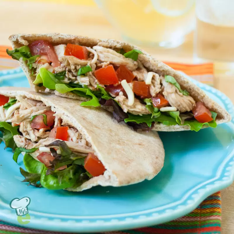 Heart Healthy Chicken Pita Sandwich | Easy High Protein