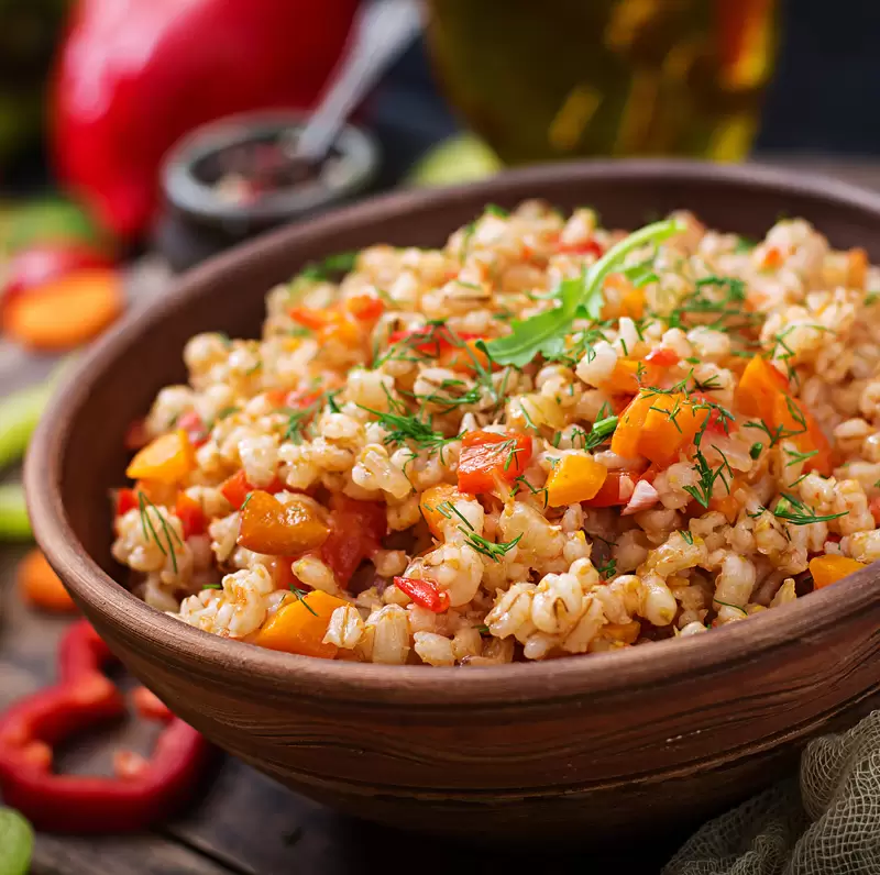 Heart Healthy Tomato Barley Risotto