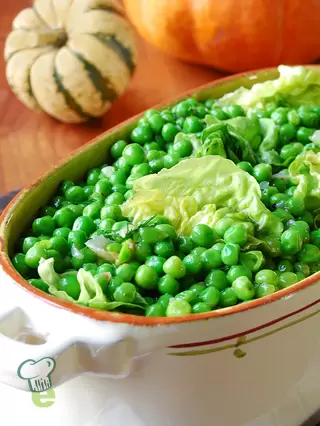 Sweet Peas with Braised Lettuce