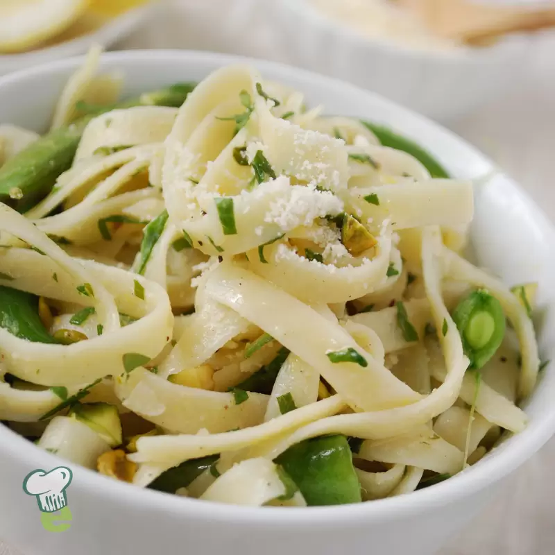 Snap Pea Pasta with Lemon & Arugula | Heart-Healthy Recipe