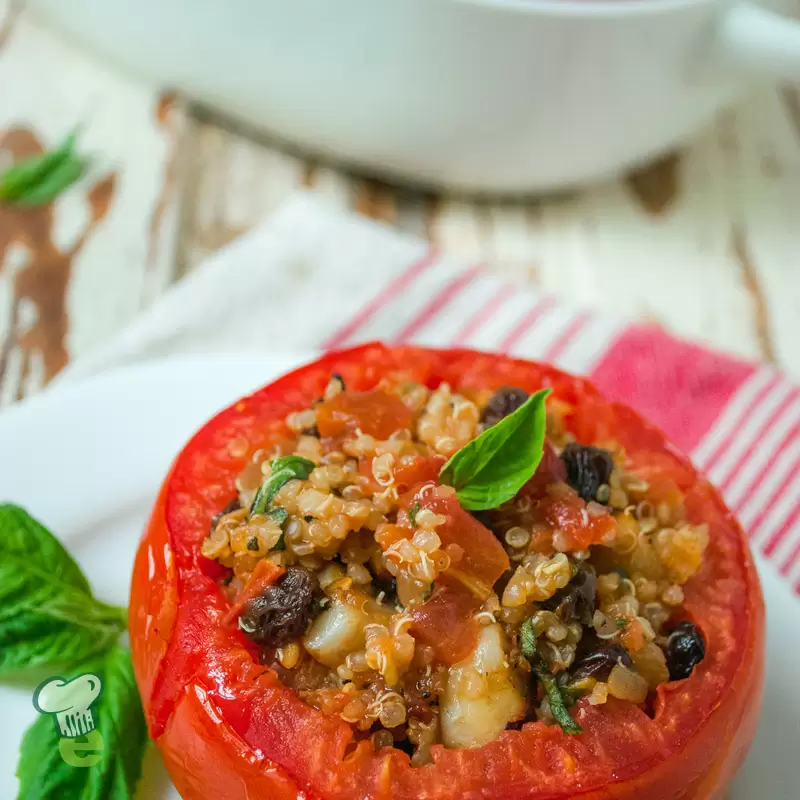 Heart Healthy Scallop Stuffed Tomatoes