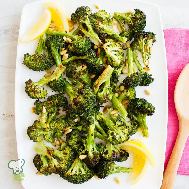 Heart Healthy Garlic Roasted Broccoli | Easy & Crispy