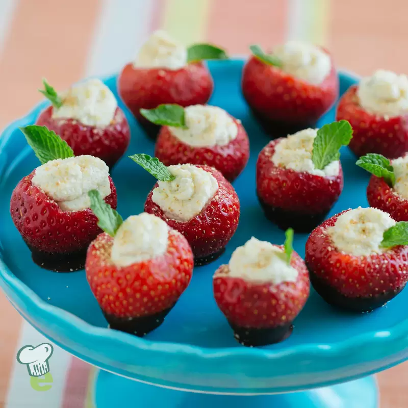 Heart Healthy Stuffed Strawberries