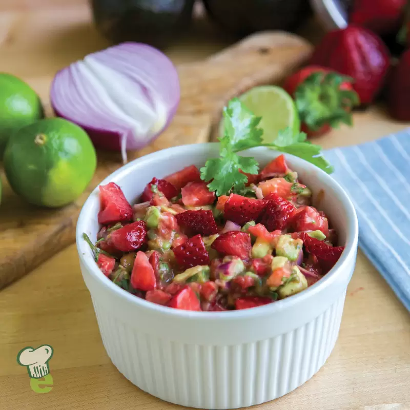 Heart Healthy Strawberry Avocado Salsa
