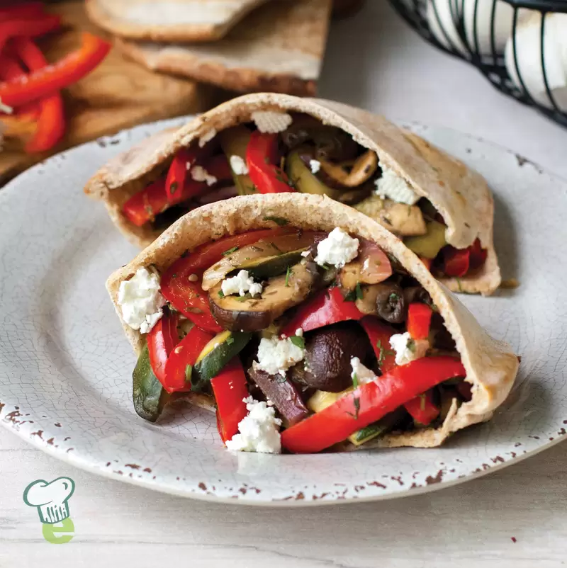 Heart Healthy Veggie Pita Sandwich
