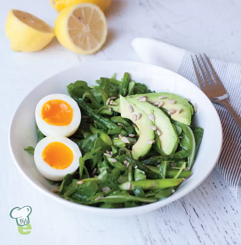Breakfast Greens Salad Recipe (Heart Healthy & Low Carb)