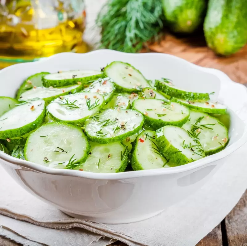 Heart Healthy Dilled Cucumber Salad