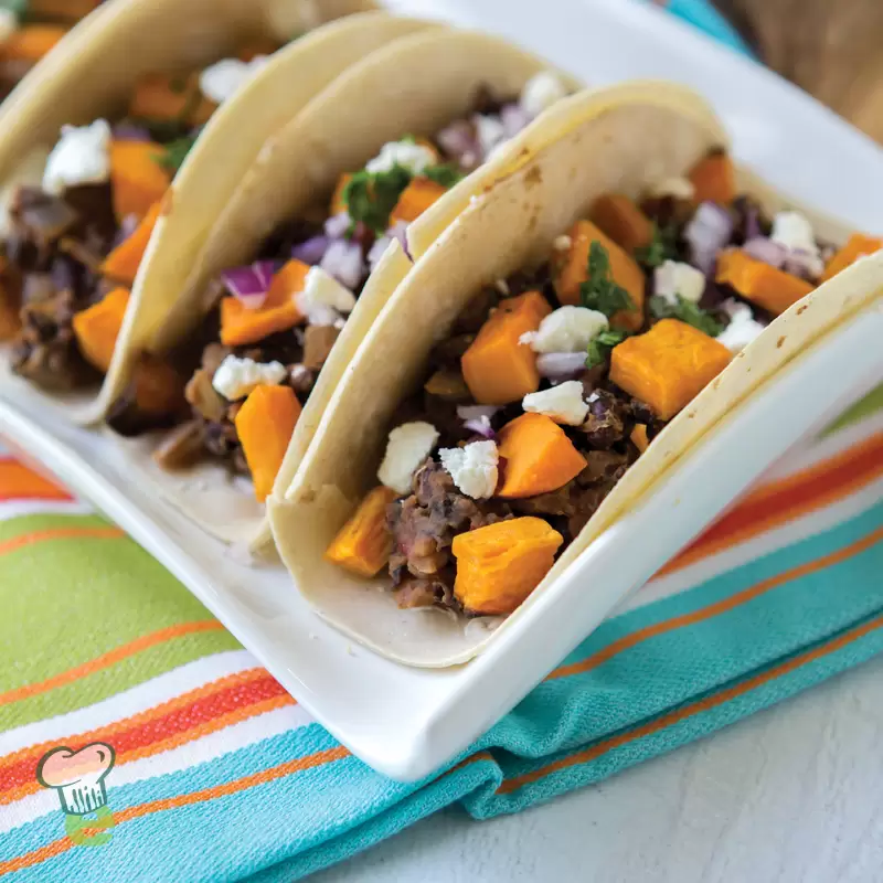 Heart Healthy Sweet Potato Tacos | Low Sodium, Low Fat Recipe