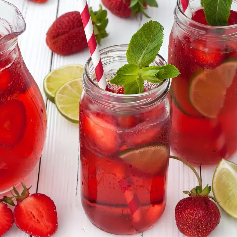 Heart Healthy Strawberry Lime Punch