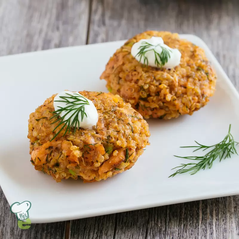 Easy Baked Salmon Quinoa Cakes | Heart-Healthy Recipe