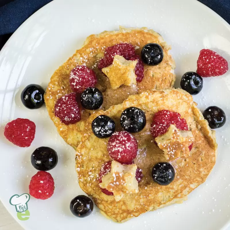 Heart Healthy Peanut Butter Banana Pancakes