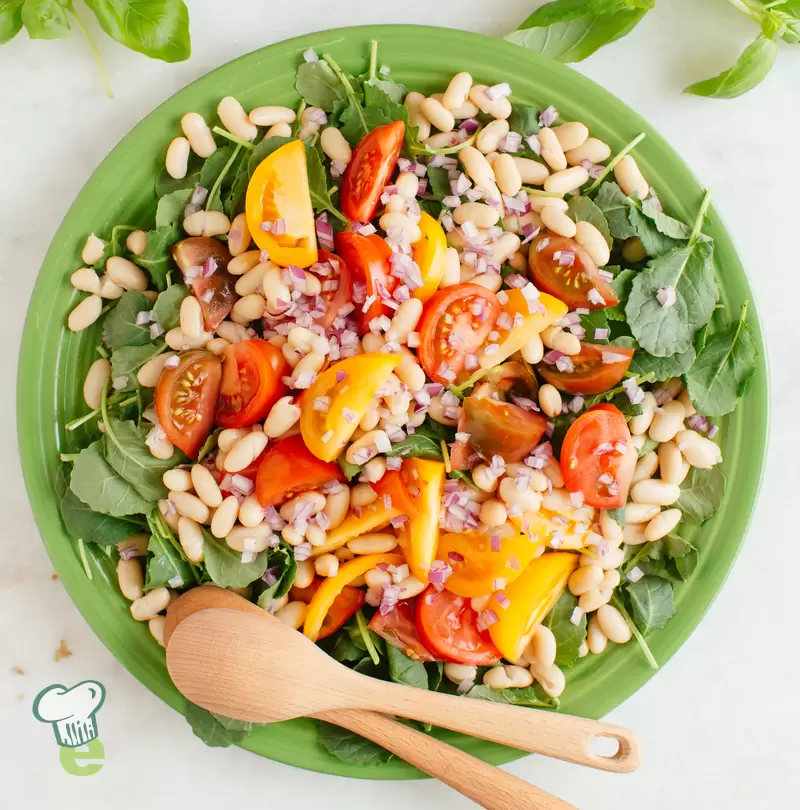Tomato & White Bean Salad with Kale | Heart Healthy