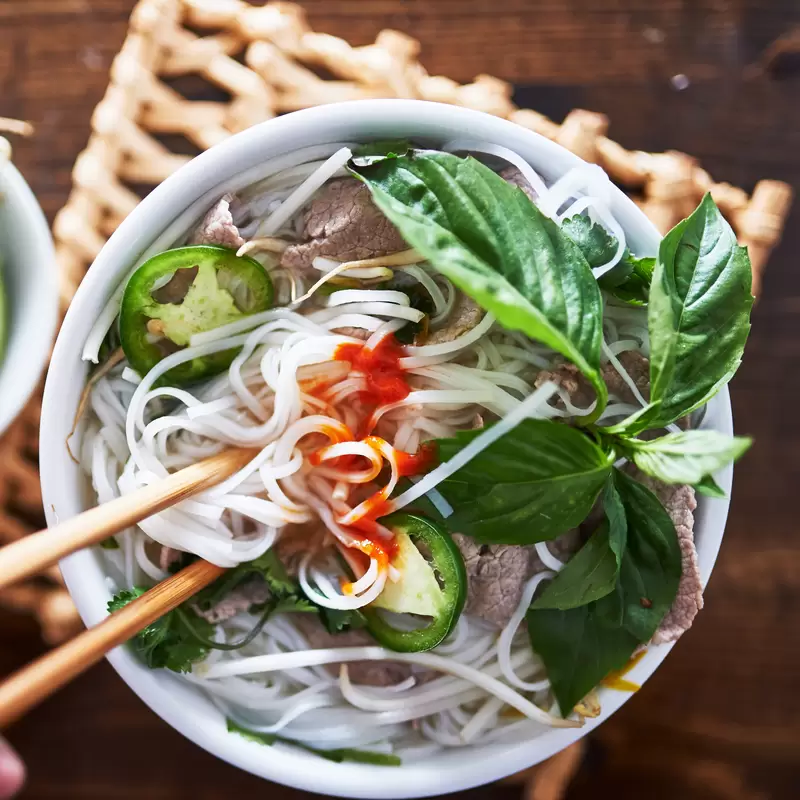 Heart-Healthy Beef Pho and Rice Noodles | Low Sodium Broth