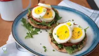 Open Faced Egg Sandwich