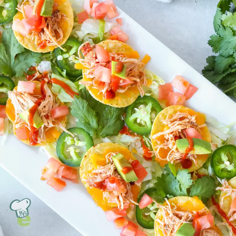 Heart-Healthy Mini Chicken Nachos | Low-Calorie, Gluten-Free