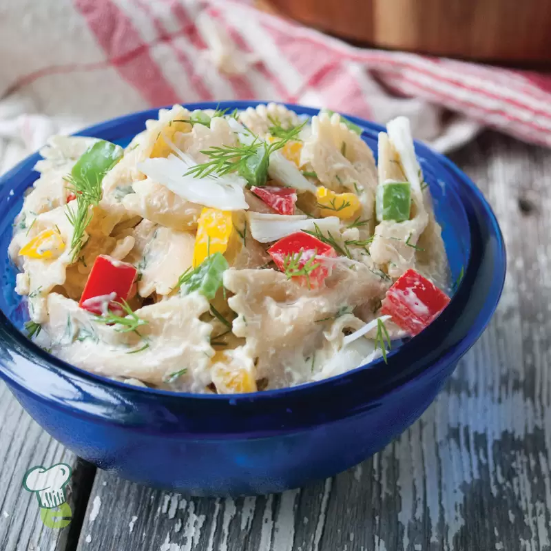 Crab Pasta Salad Recipe | with Dill & Lemon Dressing