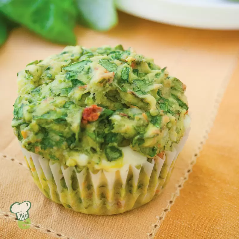 Heart Healthy Spinach Feta Muffins