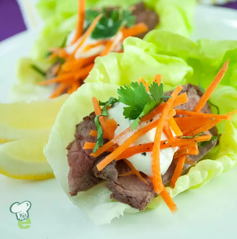 Low Carb Beef Lettuce Wraps | Heart Healthy & Diabetic