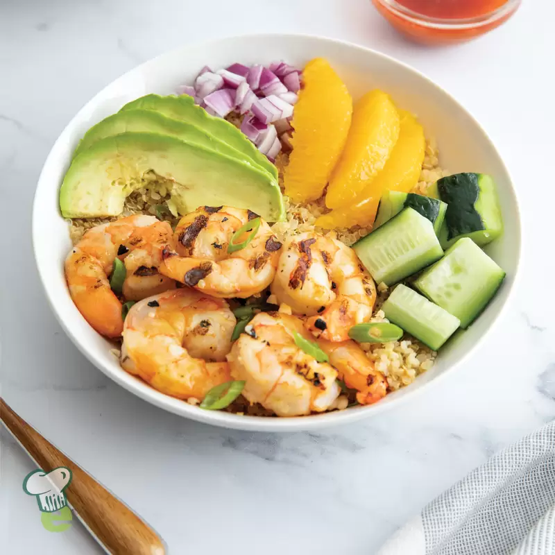 Shrimp Quinoa Bowl | Heart-Healthy Recipe
