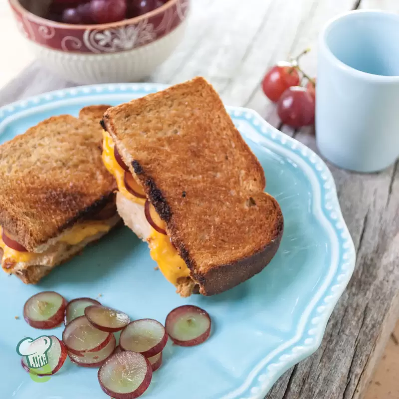 Healthy Chicken Grilled Cheese
