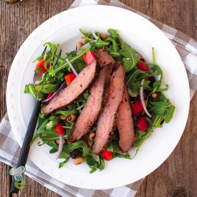 Heart Healthy Grilled Flank Steak Salad