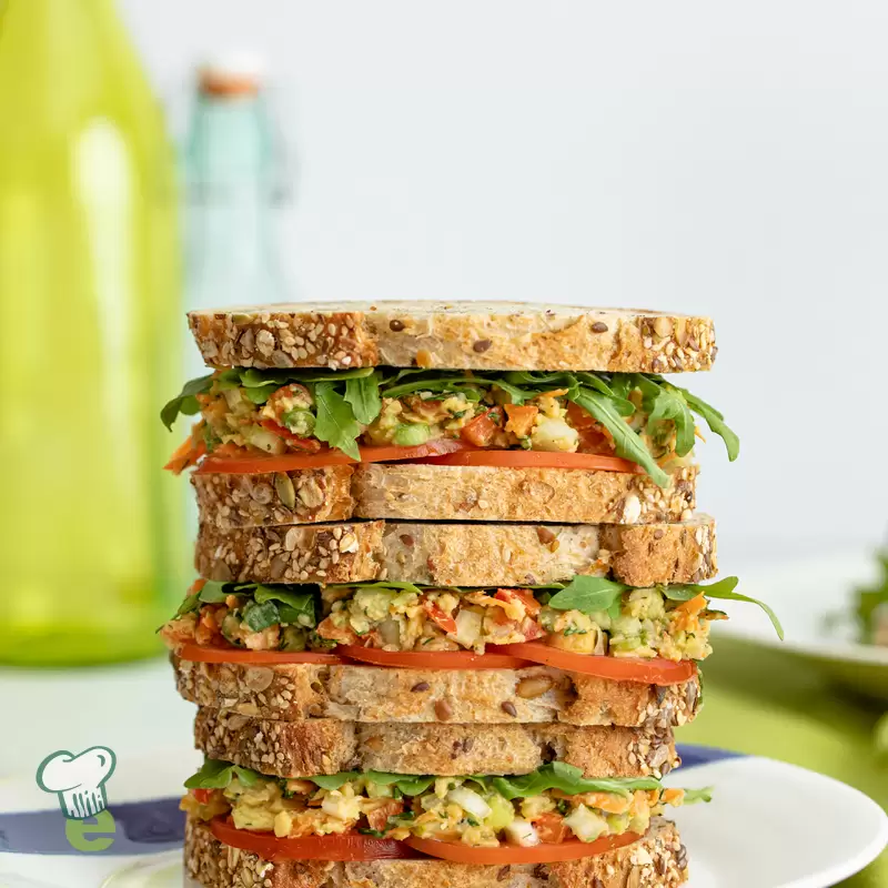 Smashed Chickpea and Avocado Sandwich | Heart Healthy